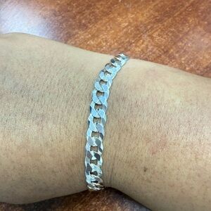 Men's Silver Chain Bracelet